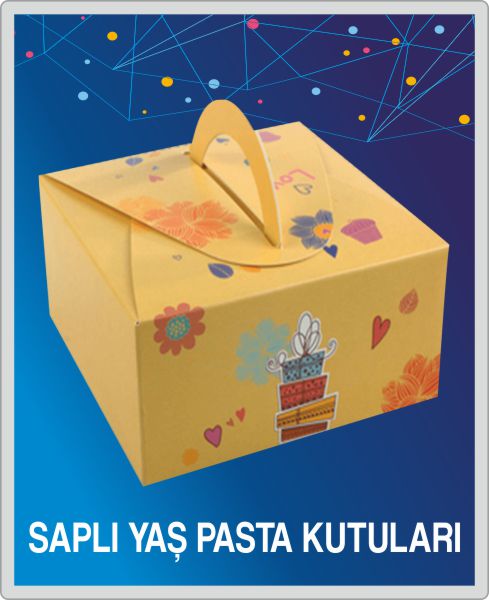 Saplı Yaş Pasta Kutuları