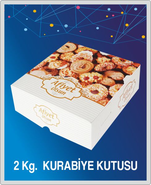 2 Kg.  Kurabiye Kutusu